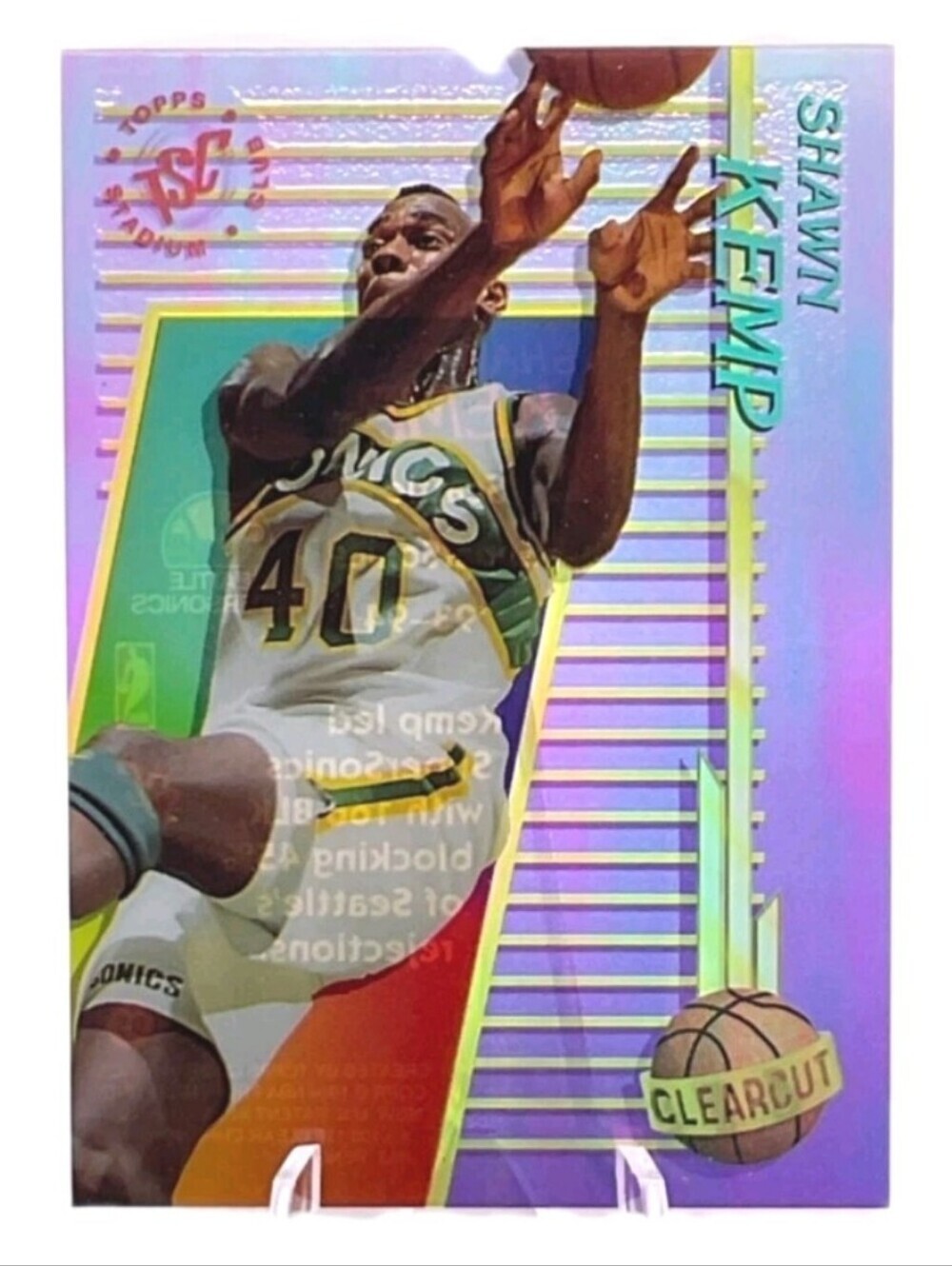 Shawn Kemp Topps Stadium Club Members Only Clearcut #25 SuperSonics 93-94
